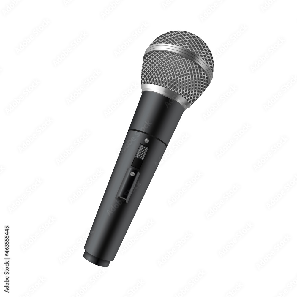 Modern wireless radio microphone for karaoke talk show interview