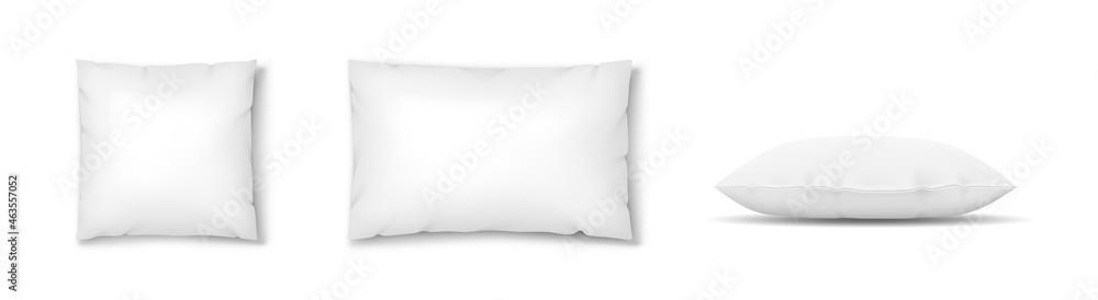© Iryna Petrenko - Realistic white pillow square shape. Comfortable cushion for sleep, rest, relax mockups set © Iryna Petrenko - Realistic white pillow square shape. Comfortable cushion for sleep, rest, relax mockups set