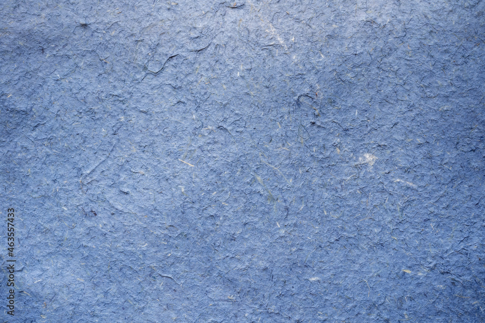 Close up crumpled craft paper blue texture and background with copy space Close up crumpled craft paper blue texture and background with copy space