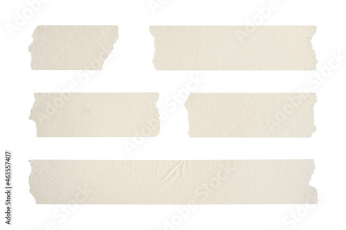 Close up of adhesive tape wrinkle set on white background © tortoon
