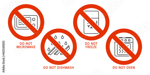 Wave Cooking logo. Microwave oven safe vector outline icon.