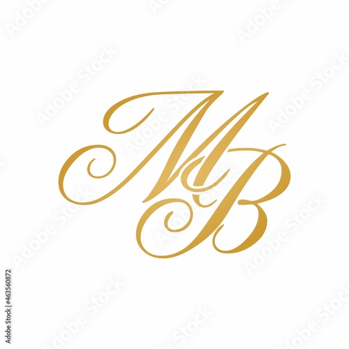 MB initial monogram logo photo