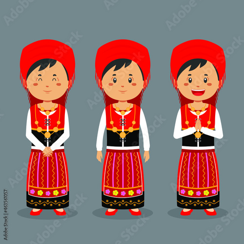 Portuguese Character with Various Expression