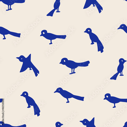 Seamless vector birds animal pattern. Stylish pattern for design  fabric  textile etc.