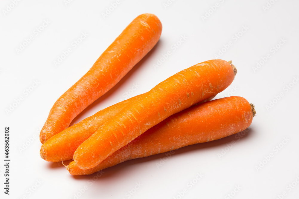 Carrot on white background. Rich in vitamins Carrot on white background. Rich in vitamins