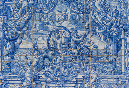 Ceramic Azulejos in Porto cathedral - Portugal