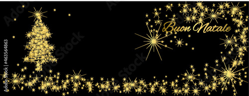  illustrazione con albero di natale, illustrazione con Buon Natale
