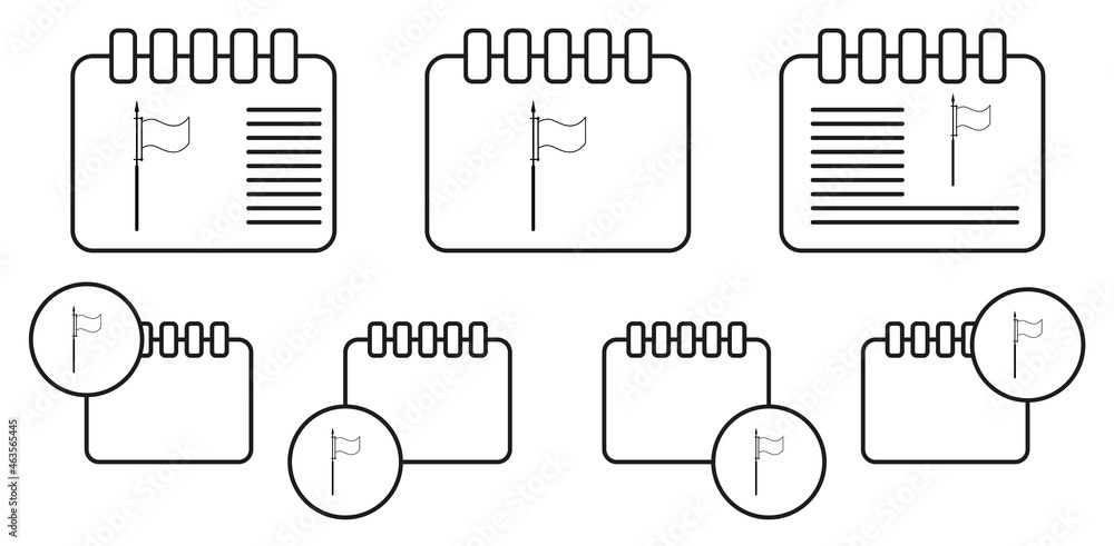 Directional billboard vector icon in calender set illustration for ui and ux, website or mobile application Directional billboard vector icon in calender set illustration for ui and ux, website or mobile application
