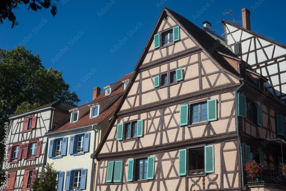 retail of medieval architecture in Colmar - France