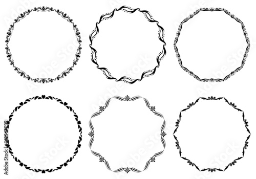 Set of decorative frames. F...