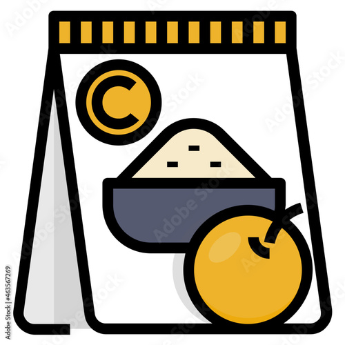 acid powder line icon