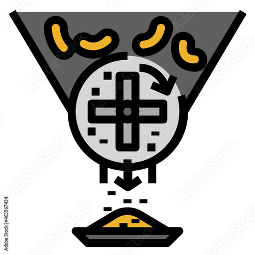 size reduction line icon