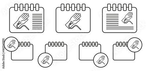Blood transfusion vector icon in calender set illustration for ui and ux, website or mobile application