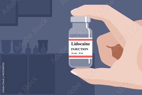 Lidocaine anesthetic drug photo