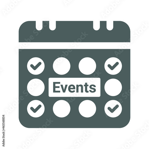 Event, episode icon. Gray vector graphics.