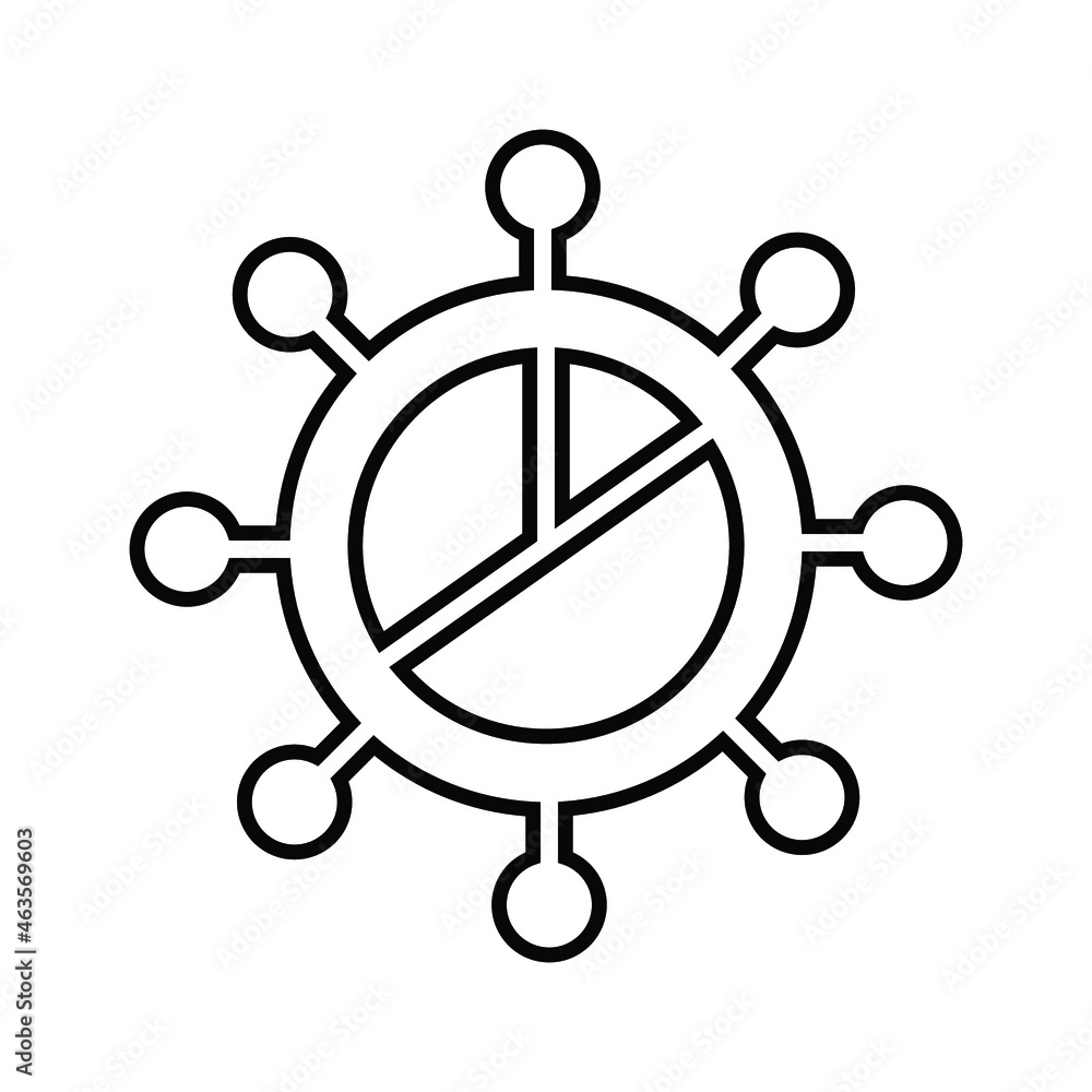 Marketing, skills, abilities line icon. Outline vector. Marketing, skills, abilities line icon. Outline vector.