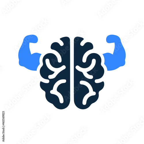 Mind, power, brain icon. Simple editable vector design isolated on a white background.