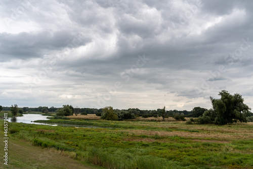 Eastern German landscape with clouds