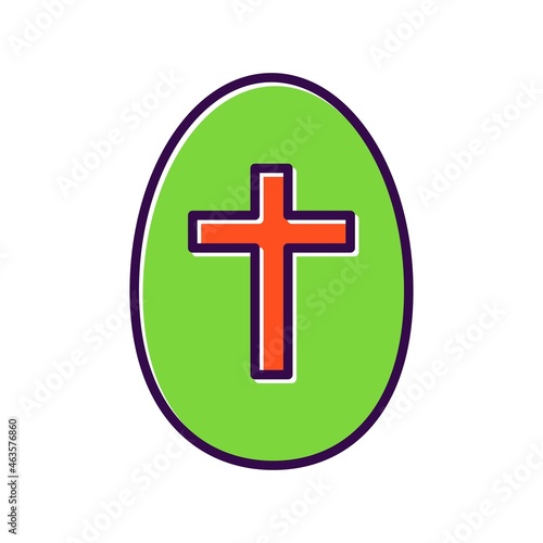 Cross Filled Vector Icon Design