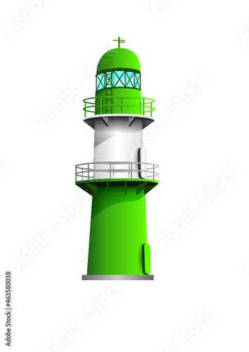 Leuchtturm Warnemünde als Vektoren