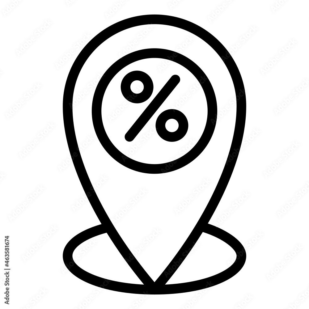 pin percent icon