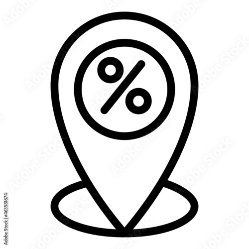 pin percent icon