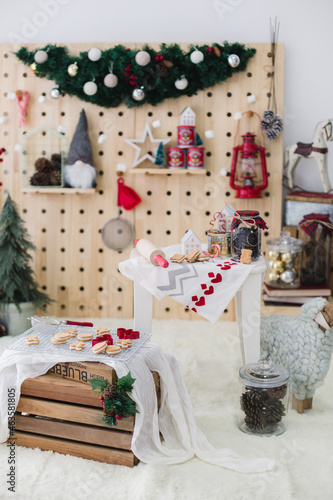 Nordic Christmas Decoration Setup 