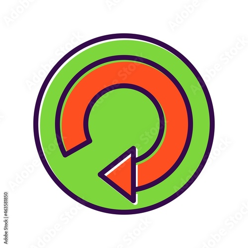 Arrow Filled Vector Icon Design