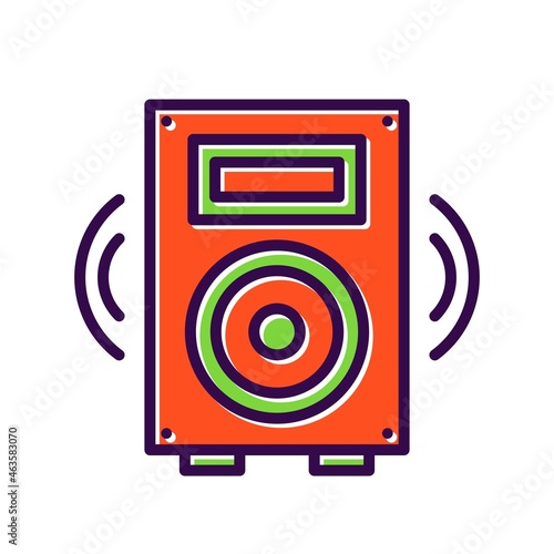 Woofer Filled Vector Icon Design