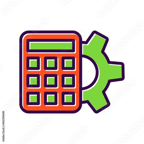 Calculator Filled Vector Icon Design