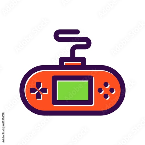 Game Console Filled Vector Icon Design