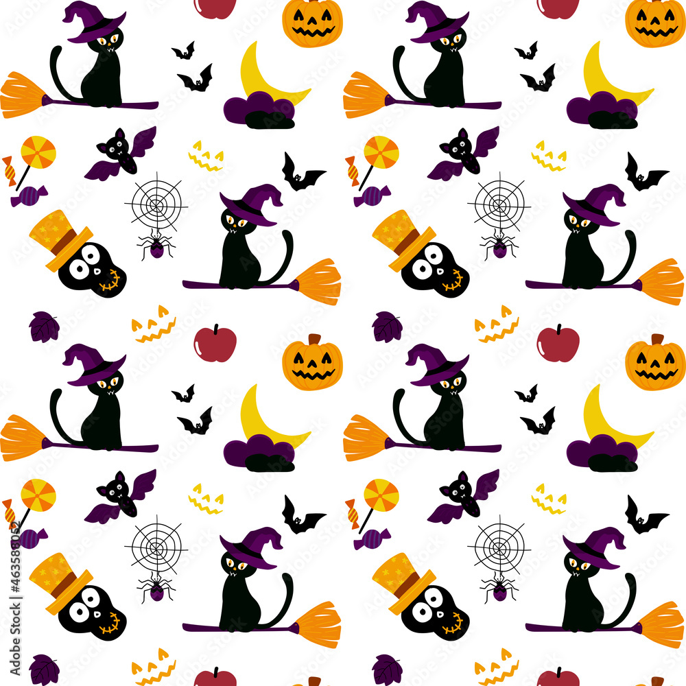 halloween elements pattern halloween elements pattern
