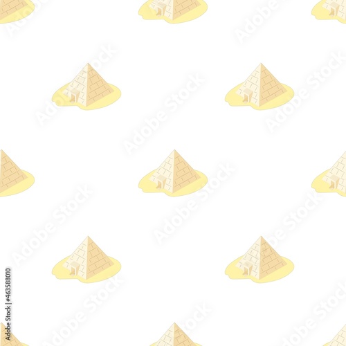 Pyramid of Giza, Egypt pattern seamless background texture repeat wallpaper geometric vector