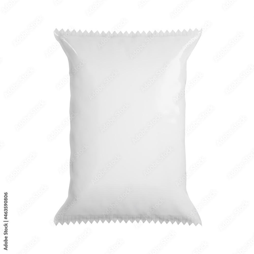 white Packing isolated on white background. 3d render