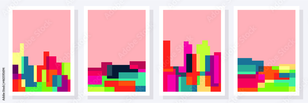 Square field abstract vector pattern, background design in Bauhaus style, for banner, poster, business card, website, decoration Square field abstract vector pattern, background design in Bauhaus style, for banner, poster, business card, website, decoration