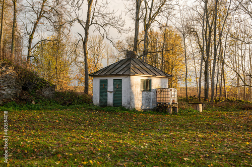 old house in autumn forest