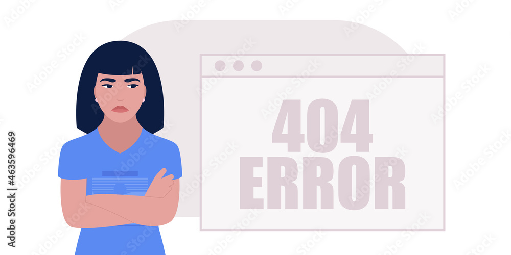 Website 404 error concept Website 404 error concept