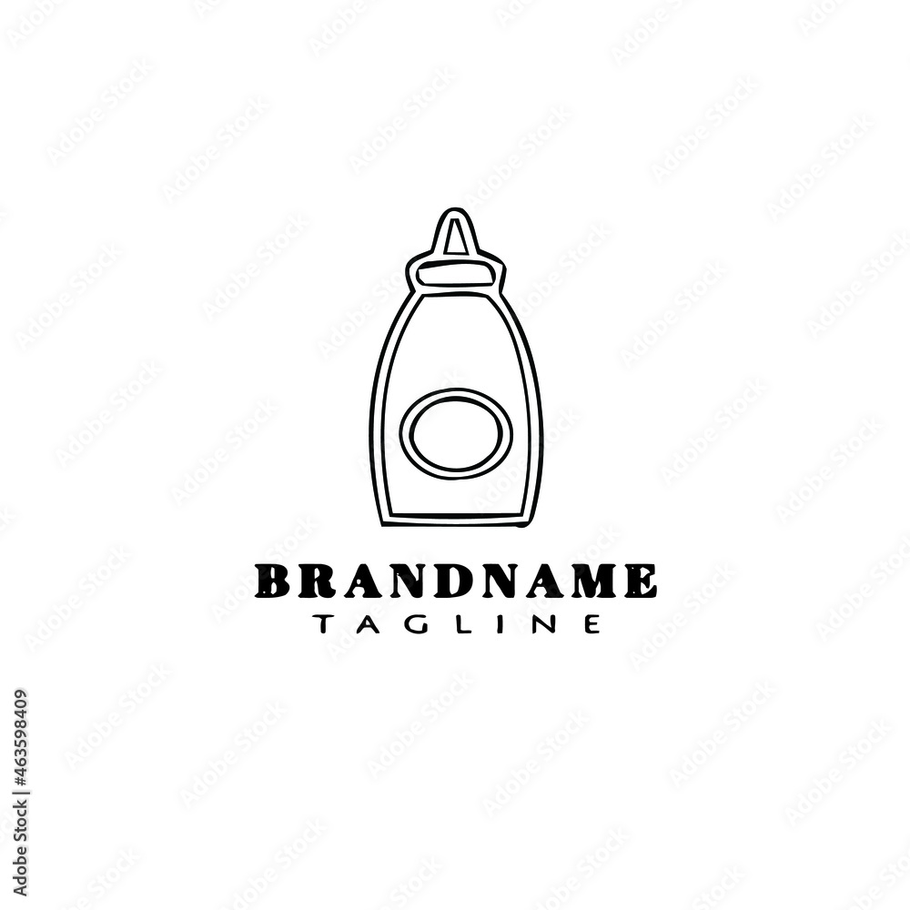 bottle sauces logo cartoon icon design template isolated vector illustration bottle sauces logo cartoon icon design template isolated vector illustration