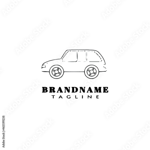 car logo cartoon icon design template flat isolated vector illustration