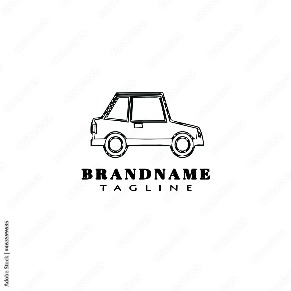 car logo cartoon icon design template black isolated vector creative car logo cartoon icon design template black isolated vector creative