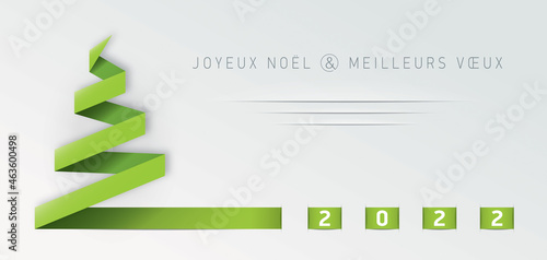 CARTE DE VOEUX JOYEUX NOËL ET MEILLEURS VOEUX 2022