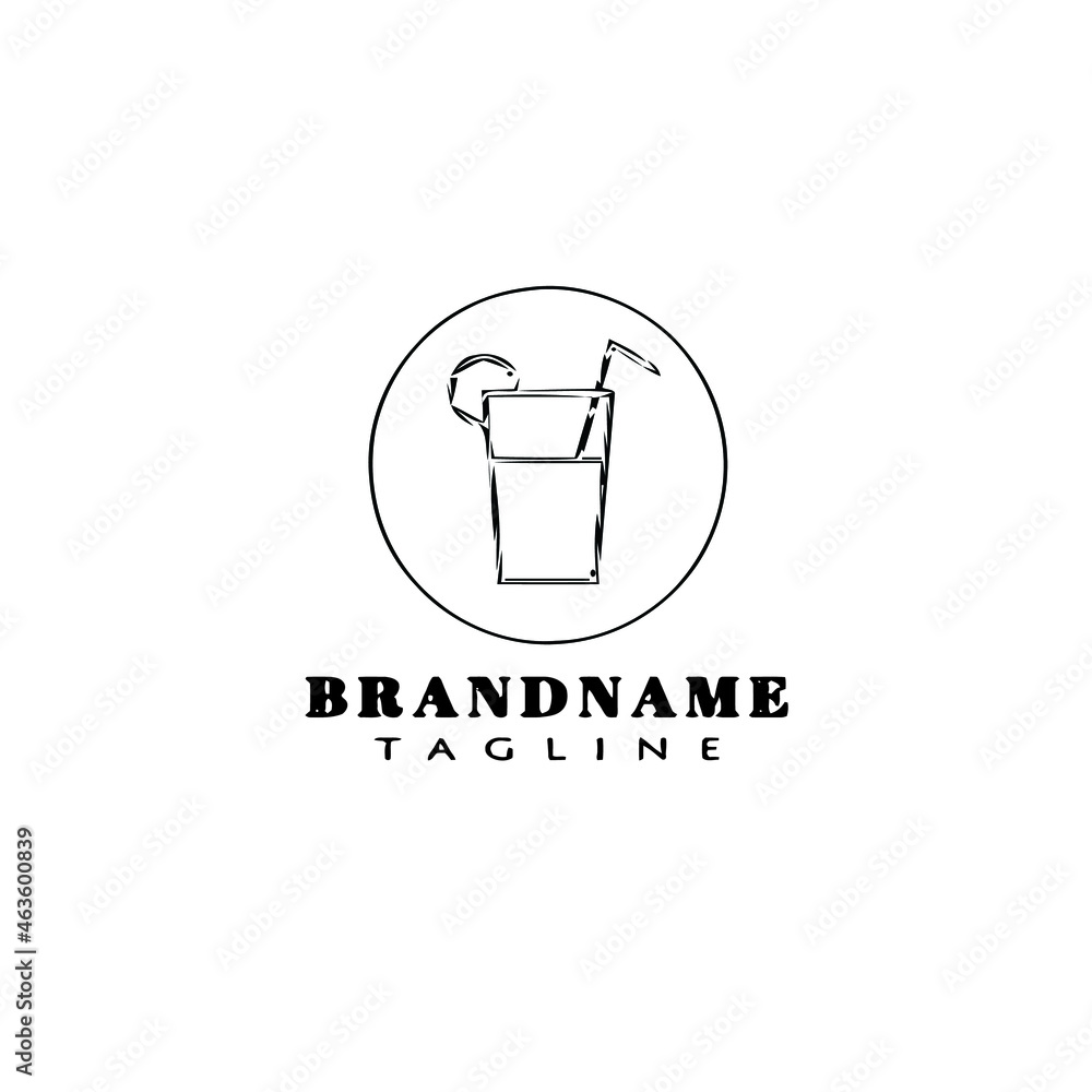 cute glasses logo cartoon template black icon isolated vector illustration cute glasses logo cartoon template black icon isolated vector illustration