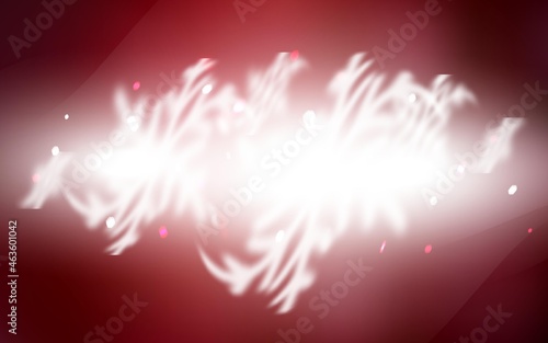 Dark Red vector cover with beautiful snowflakes.