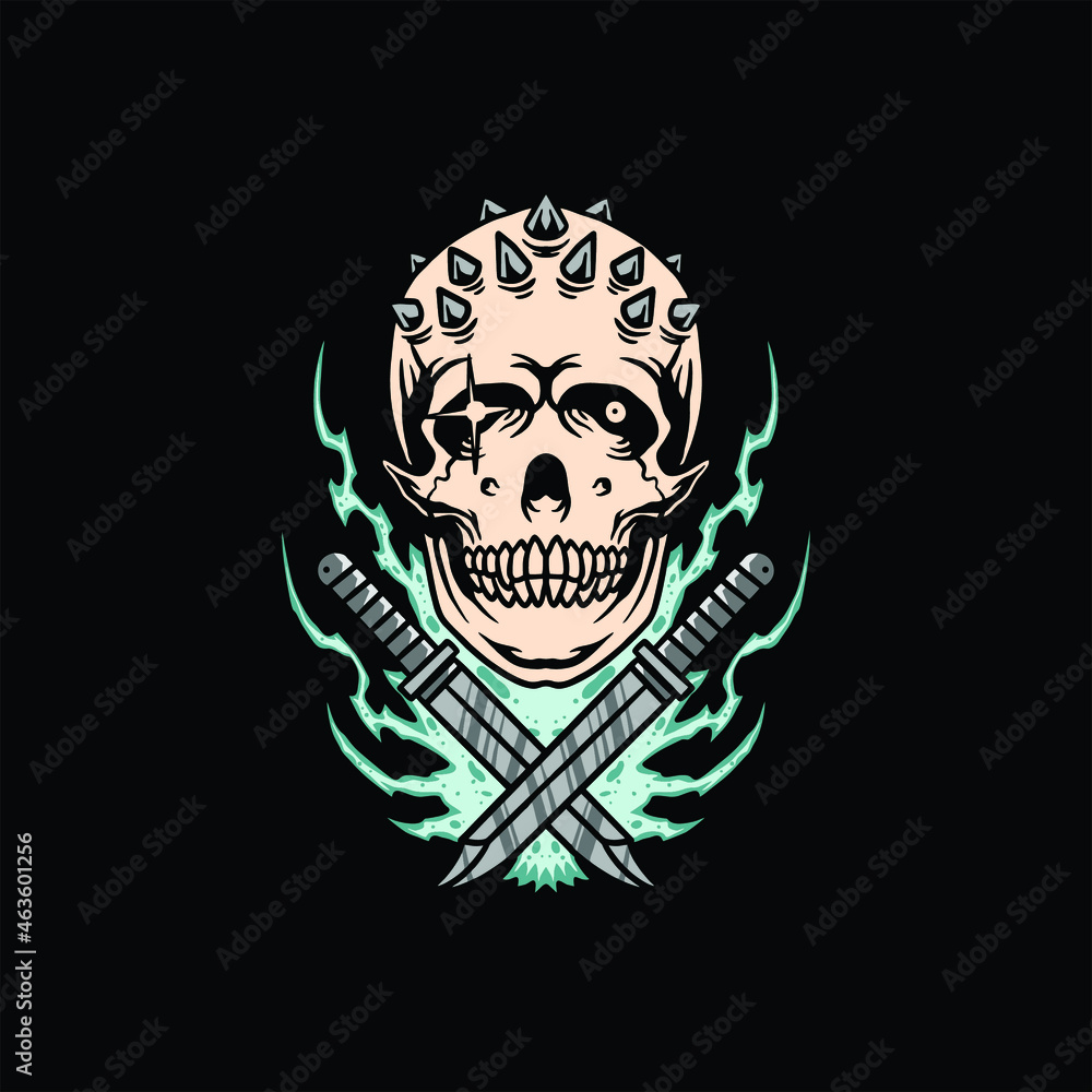 skull tattoo vector design skull tattoo vector design