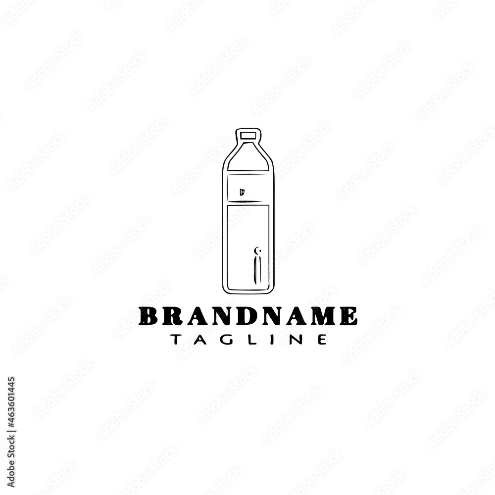 can bottle logo cartoon icon template black isolated vector illustration can bottle logo cartoon icon template black isolated vector illustration