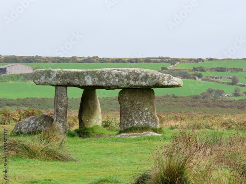 Lanyon Quoit - famous dolmen in Cornwall, England, United Kingdom photo