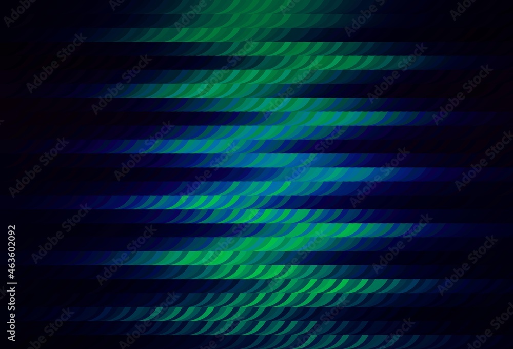 Dark Blue, Green vector pattern with random forms.