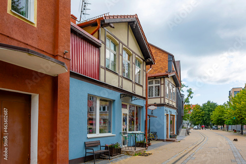 Kurortny Prospekt in the seaside town of Zelenogradsk