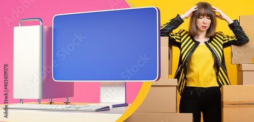 businesswoman is under stre...