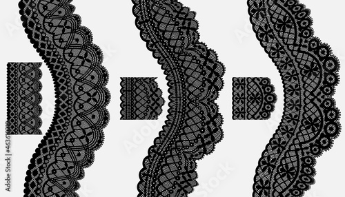 Trim Lace Ribbon. Jacquard Mesh Lace Fabric.